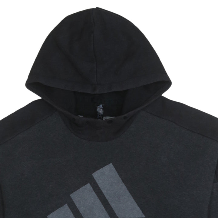 Adidas Men's Black Pullover Hoodie Medium Logo Sportswear