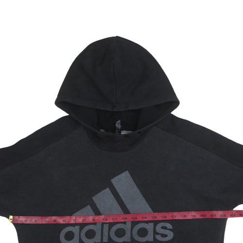 Adidas Men's Black Pullover Hoodie Medium Logo Sportswear