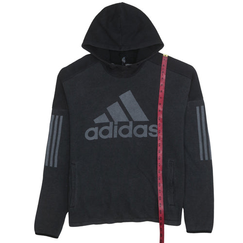 Adidas Men's Black Pullover Hoodie Medium Logo Sportswear