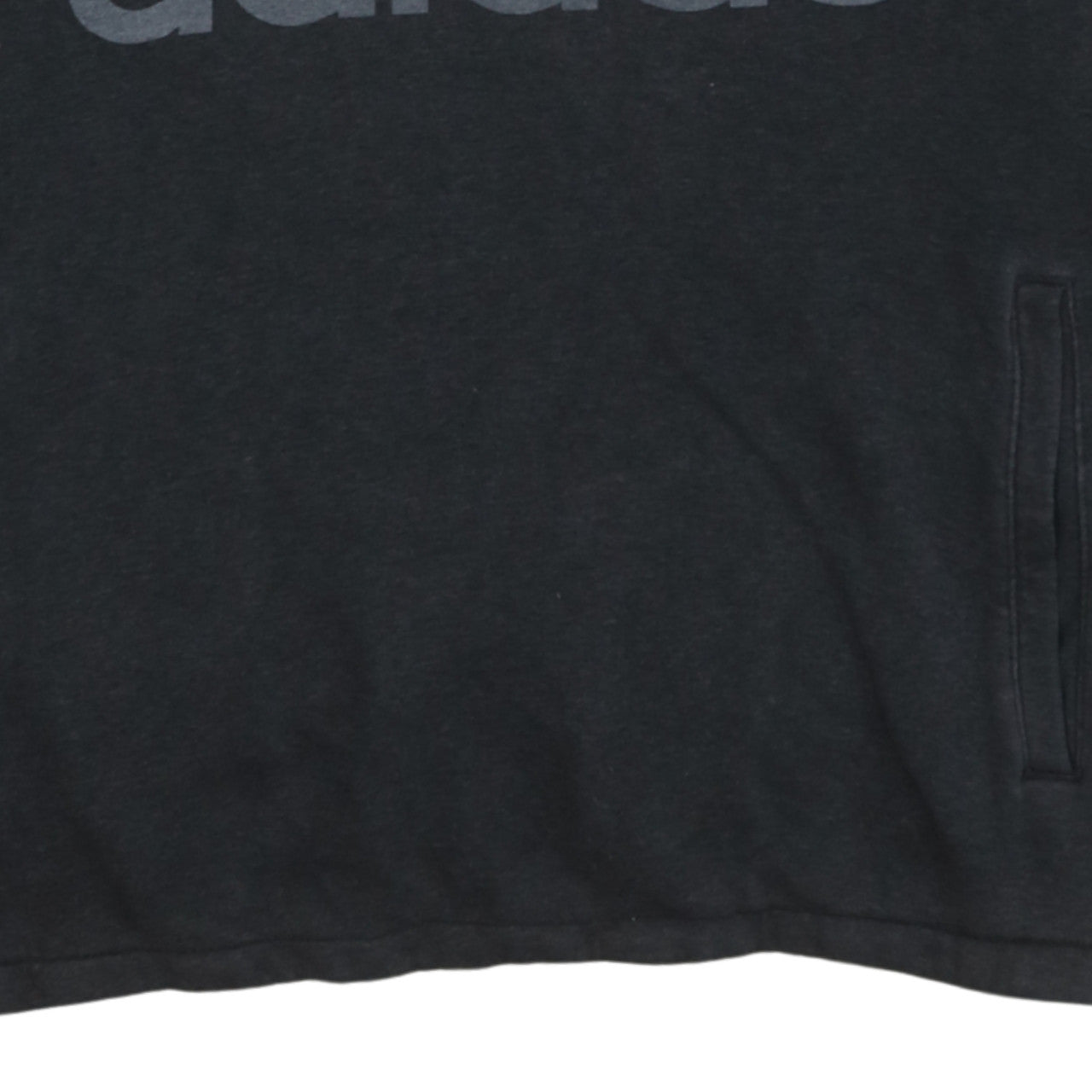 Adidas Men's Black Pullover Hoodie Medium Logo Sportswear
