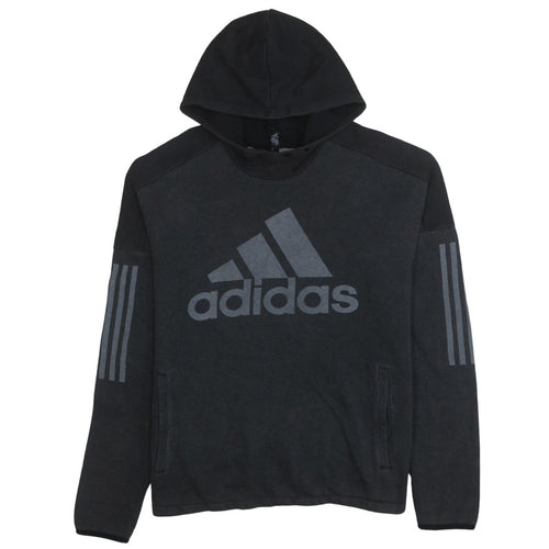 Adidas Men's Black Pullover Hoodie Medium Logo Sportswear