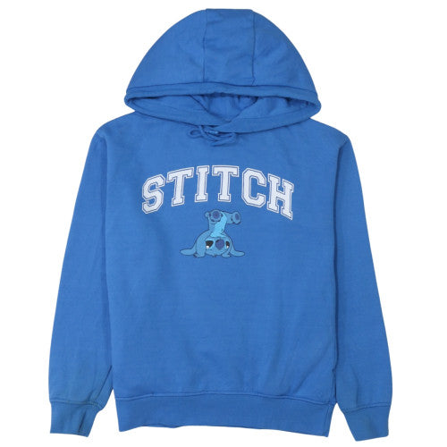 Disney Stitch Blue Pullover Hoodie Womens 2XS Primark Casual