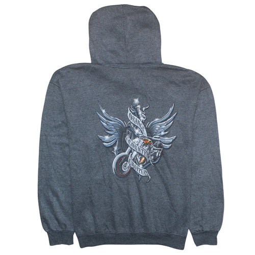 Orange County Choppers Men's Grey L Pullover Hoodie Motorcycle Graphic