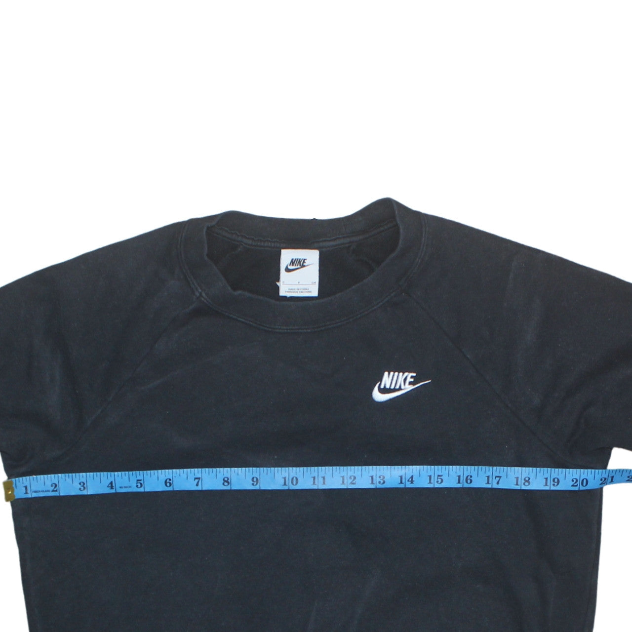 Nike Women Black Small Crew Neck Pullover Sweatshirt