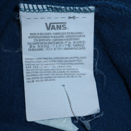 Vans Men's Blue XS Pullover Crew Neck Graphic Sweatshirt