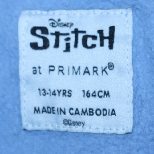 Primark Girls Blue Disney Stitch Pullover Hoodie 13-14 Years