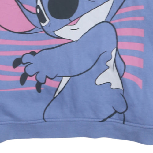 Primark Girls Blue Disney Stitch Pullover Hoodie 13-14 Years