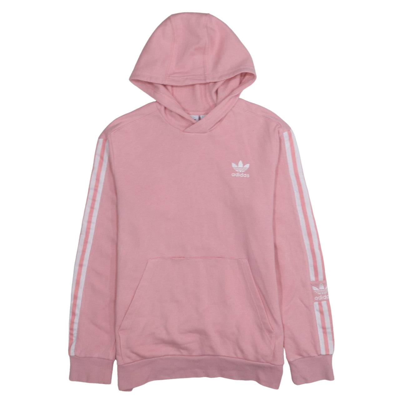 Adidas Girls Pink Pullover Hoodie 13-14 Years Long Sleeve Sportswear