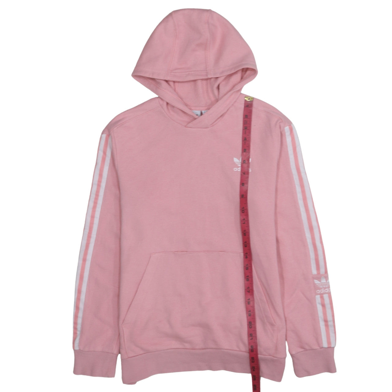 Adidas Girls Pink Pullover Hoodie 13-14 Years Long Sleeve Sportswear