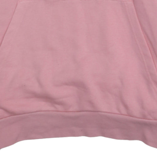 Adidas Girls Pink Pullover Hoodie 13-14 Years Long Sleeve Sportswear