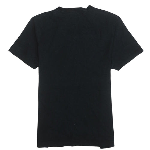 Tommy Hilfiger Men's Black V-Neck Short Sleeve Cotton T-Shirt M