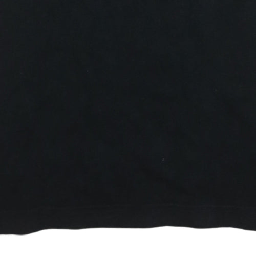 Tommy Hilfiger Men's Black V-Neck Short Sleeve Cotton T-Shirt M