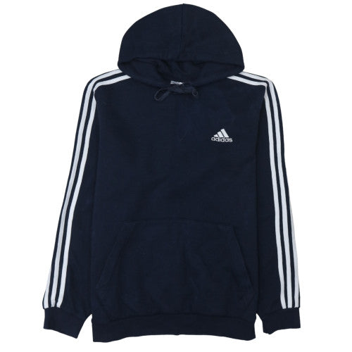 Adidas Men's Blue Pullover Hoodie Size M Sports Fleece