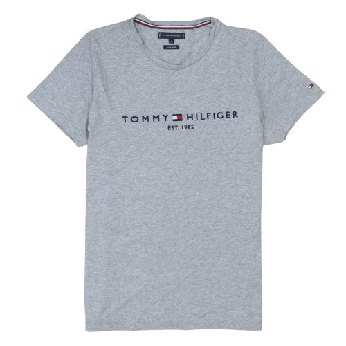 Tommy Hilfiger Men's Grey Crew Neck Short Sleeve T-Shirt M