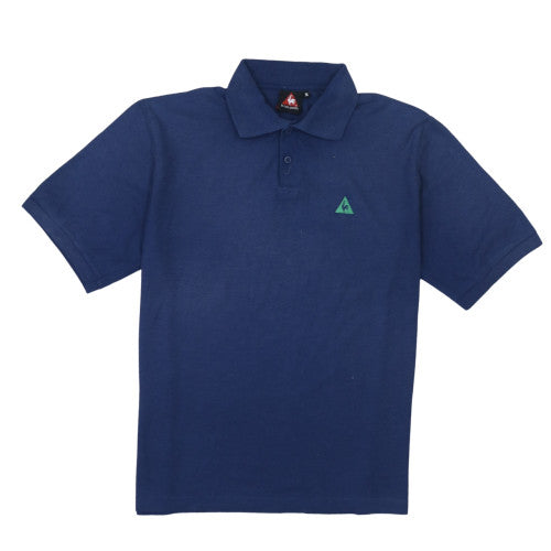 Le Coq Sportif Men Blue Classic Cotton Polo Shirt M