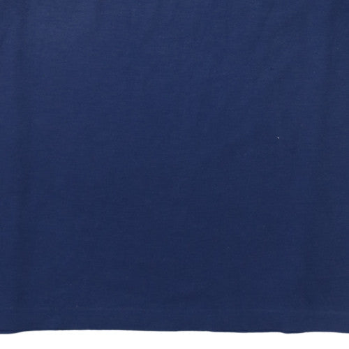 Le Coq Sportif Men Blue Classic Cotton Polo Shirt M