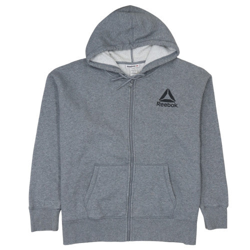 Reebok Men’s Grey 2XL Full Zip Hoodie Fleece Lined Sweatshirt