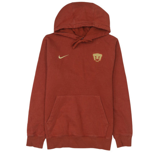 Nike Men’s Brown Pullover Hoodie Small Pumas Sports Fleece