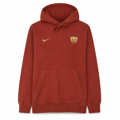 Nike Men’s Brown Pullover Hoodie Small Pumas Sports Fleece