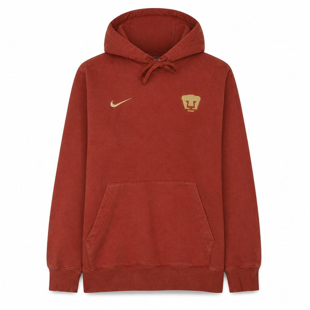 Nike Men’s Brown Pullover Hoodie Small Pumas Sports Fleece