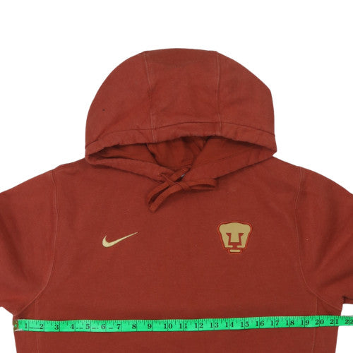 Nike Men’s Brown Pullover Hoodie Small Pumas Sports Fleece