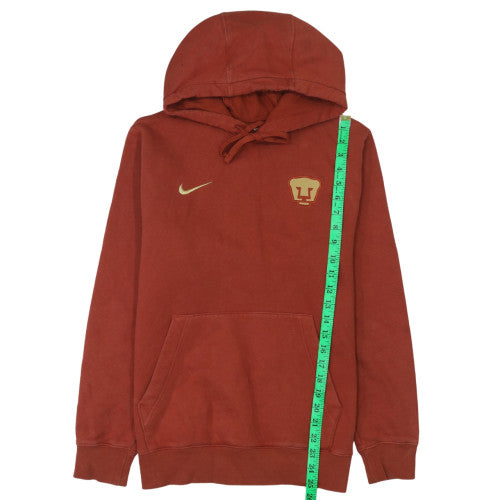 Nike Men’s Brown Pullover Hoodie Small Pumas Sports Fleece