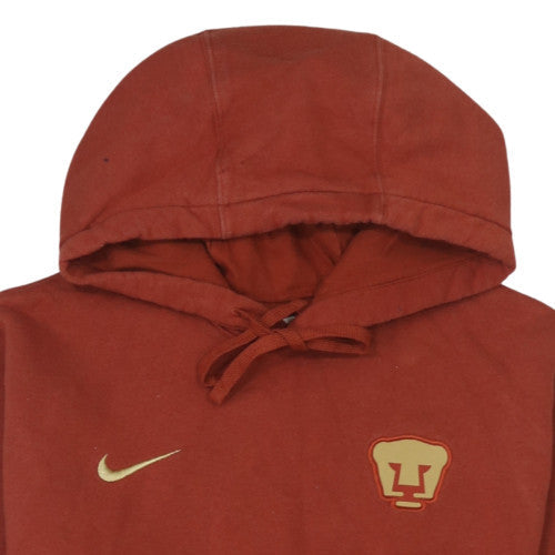 Nike Men’s Brown Pullover Hoodie Small Pumas Sports Fleece