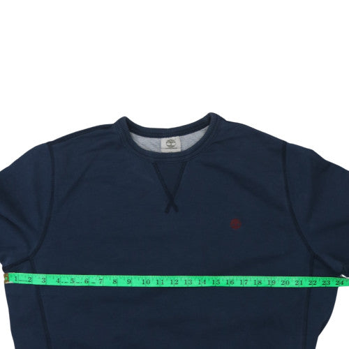 Timberland Men's Blue Crew Neck Cotton Sweatshirt Size L