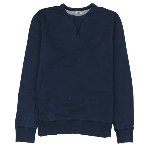 Timberland Men's Blue Crew Neck Cotton Sweatshirt Size L