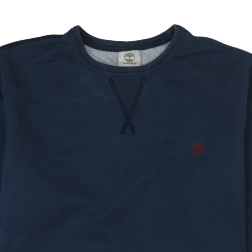 Timberland Men's Blue Crew Neck Cotton Sweatshirt Size L