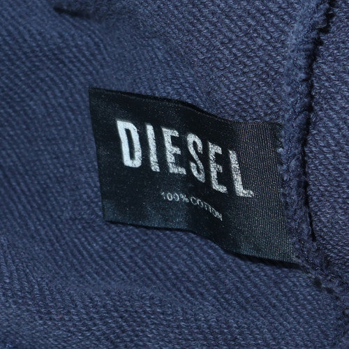 Diesel Women’s Pink Blue Colourblock Pullover Hoodie Size M