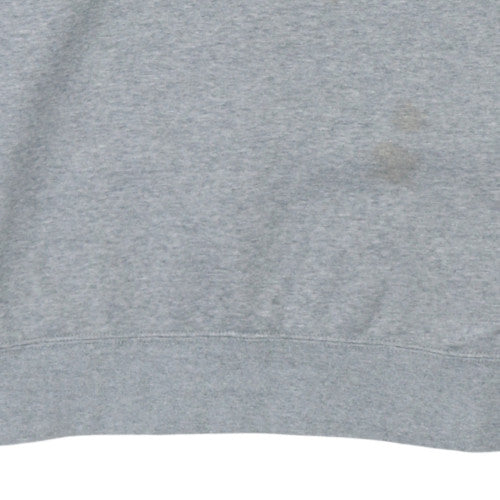 Nike Men's Grey Crew Neck Cotton Blend Pullover Sweatshirt M
