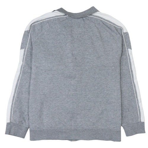Puma Men's Grey Full Zip Sweatshirt Size M with Logo Design