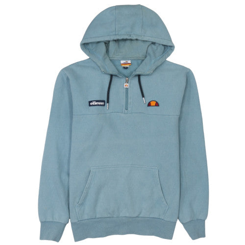 Ellesse Men's Blue XL 1/2 Zip Hoodie Sweatshirt Retro Sportswear
