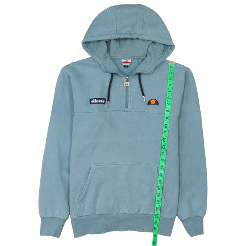 Ellesse Men's Blue XL 1/2 Zip Hoodie Sweatshirt Retro Sportswear