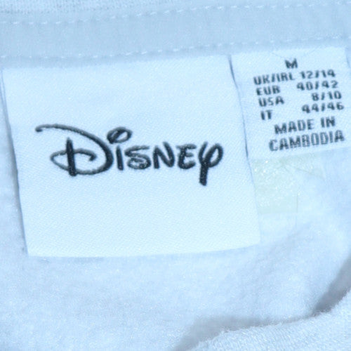 Disney Women Grey Dumbo Sweatshirt M 12/14 Crew Neck Pullover