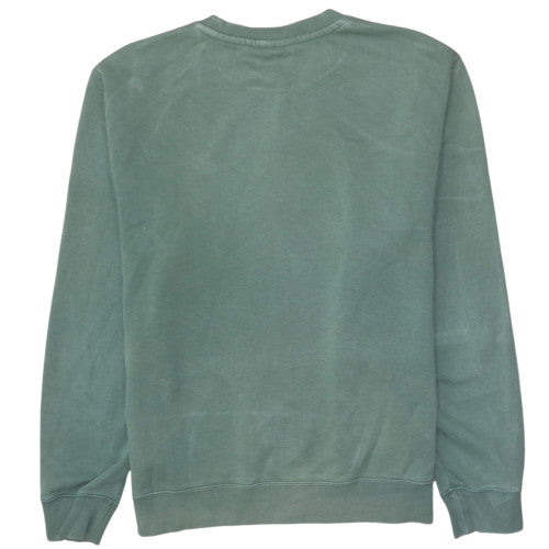 Nike Men's Green Crew Neck Pullover Sweatshirt M Cotton Blend