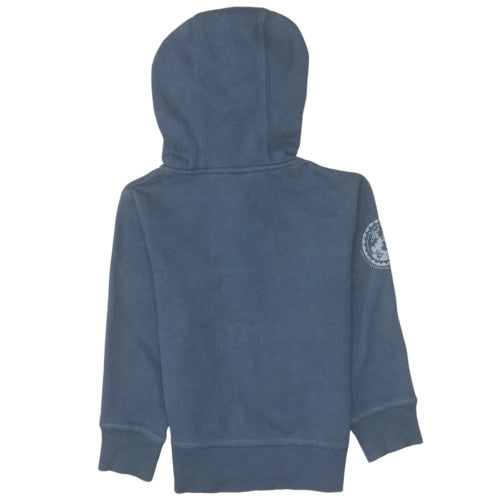 Influx Boys Blue Full Zip Hoodie 4 Years Cotton Blend Casual Sweatshirt