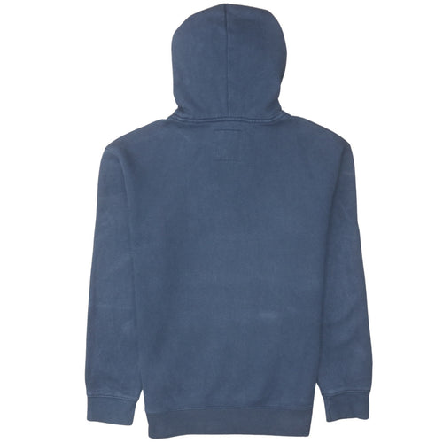 Hollister Men's Blue Pullover Hoodie XS Embroidered Logo Fleece