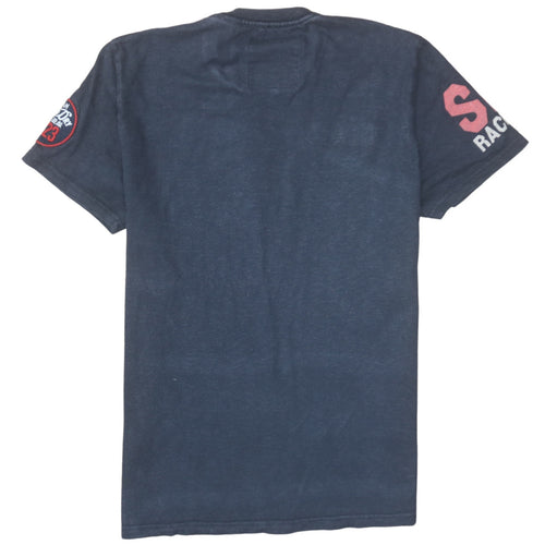 Superdry Men's Blue Retro Graphic Classic T-Shirt Size L