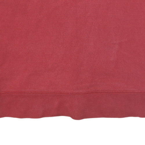 GAP Men's Red Crew Neck Logo Sweatshirt Size L Classic Fit Cotton