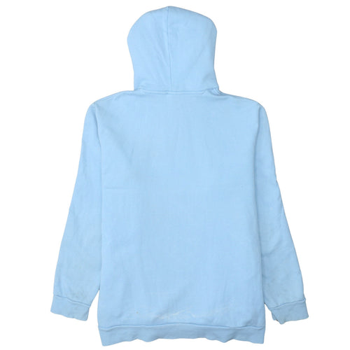 Adidas Mens Blue Hoodie L Pullover Hooded Sweatshirt Graphic Print