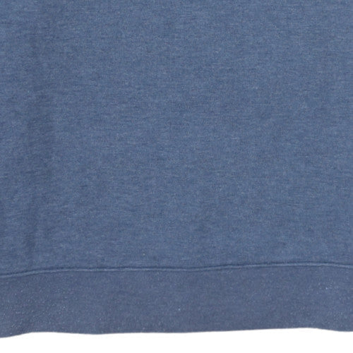 Emporio Armani EA7 Mens Blue Crew Neck Logo Sweatshirt Size L