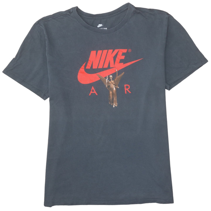 Nike Men's Black XL Athletic Fit Cotton Graphic T-Shirt