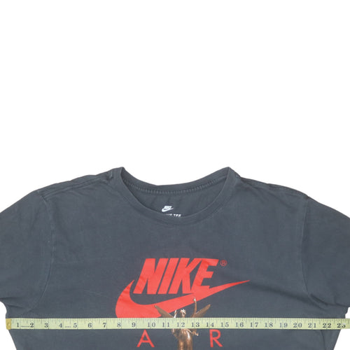 Nike Men's Black XL Athletic Fit Cotton Graphic T-Shirt