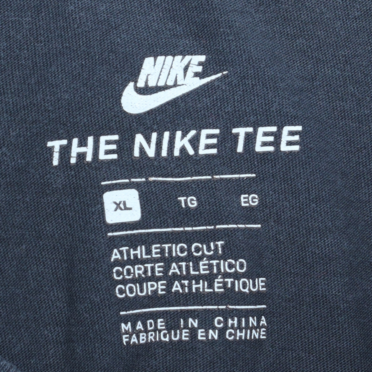 Nike Men's Black XL Athletic Fit Cotton Graphic T-Shirt