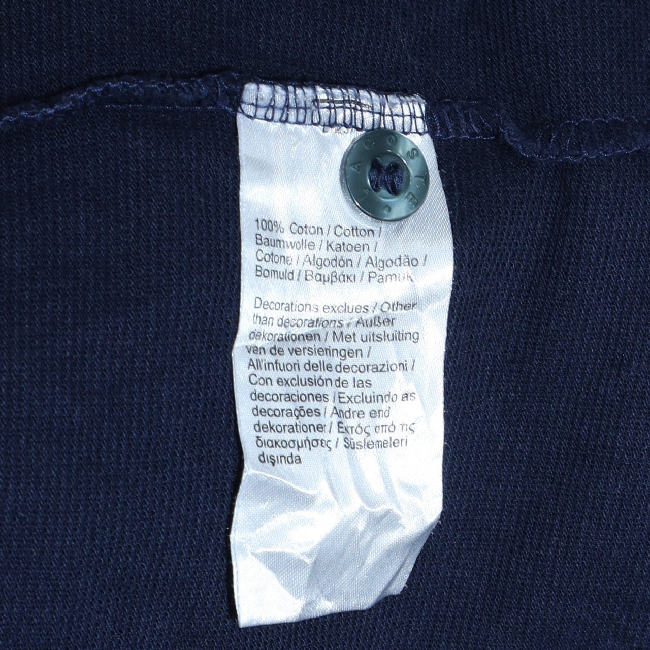 Lacoste Men’s Blue Sport Polo Shirt XL 100% Cotton Classic Fit