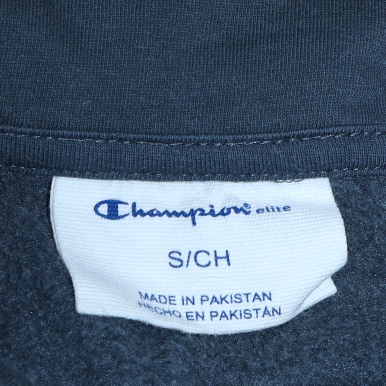 Champion Men's Blue 1/4 Zip Pullover Sweatshirt Size S