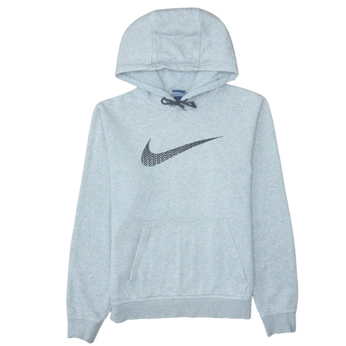 Nike Men's Grey Pullover Hoodie Medium Graphic Sportswear