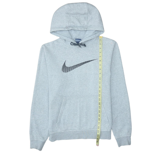 Nike Men's Grey Pullover Hoodie Medium Graphic Sportswear
